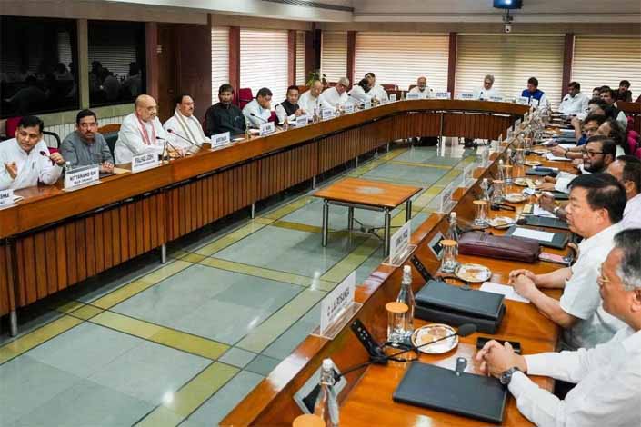 Govt Holds All-Party Meet On Manipur