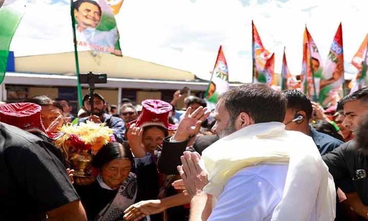 Rahul Gandhi Arrives In Leh For Two-Day Visit
