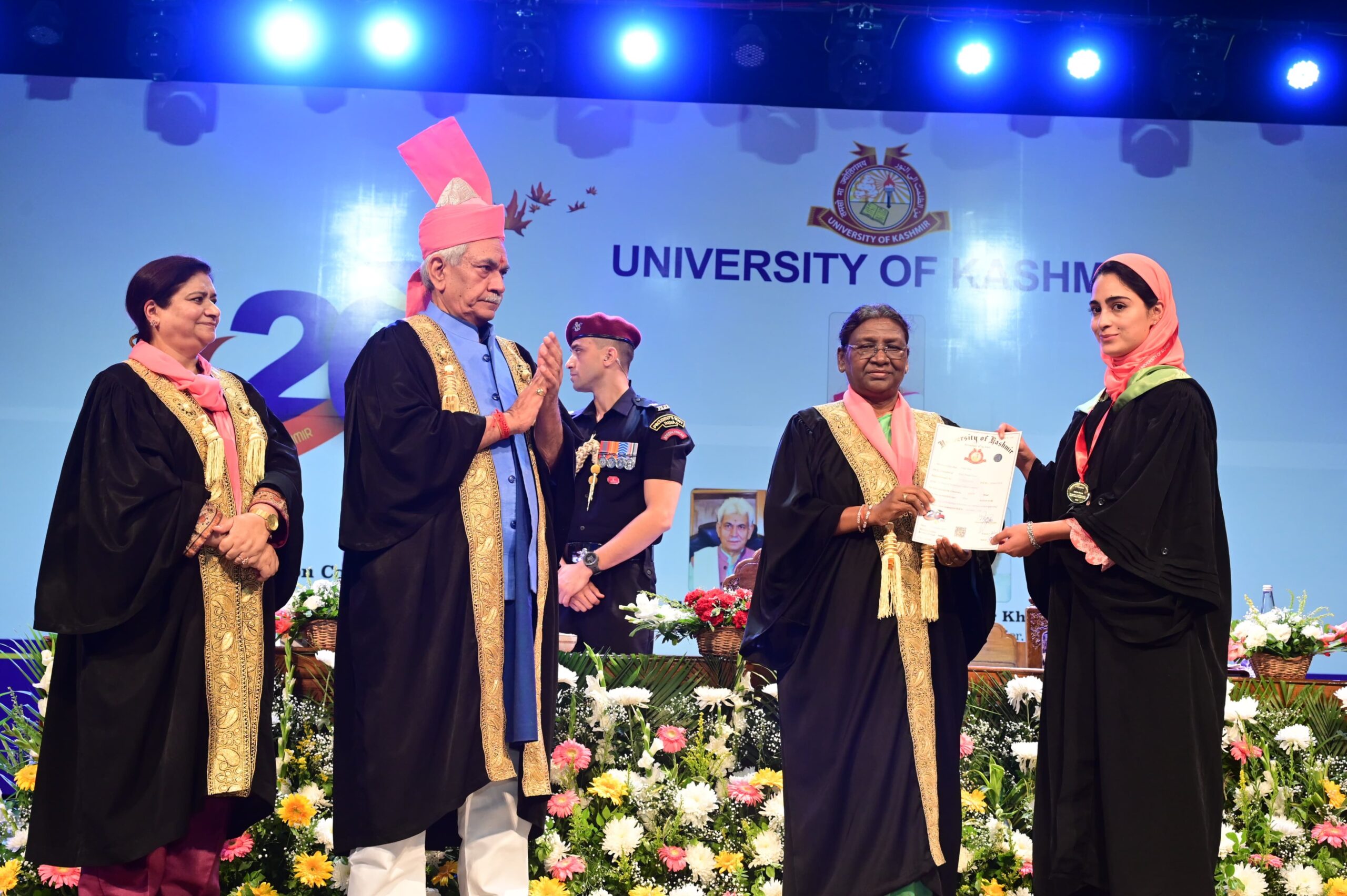 President Droupadi Murmu Graces Kashmir University Students At The 20th Convocation