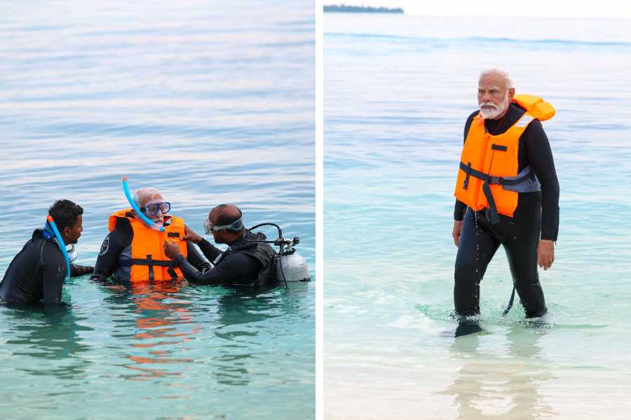 PM Modi Shares Glimpses of Snorkelling Adventure in Lakshadweep