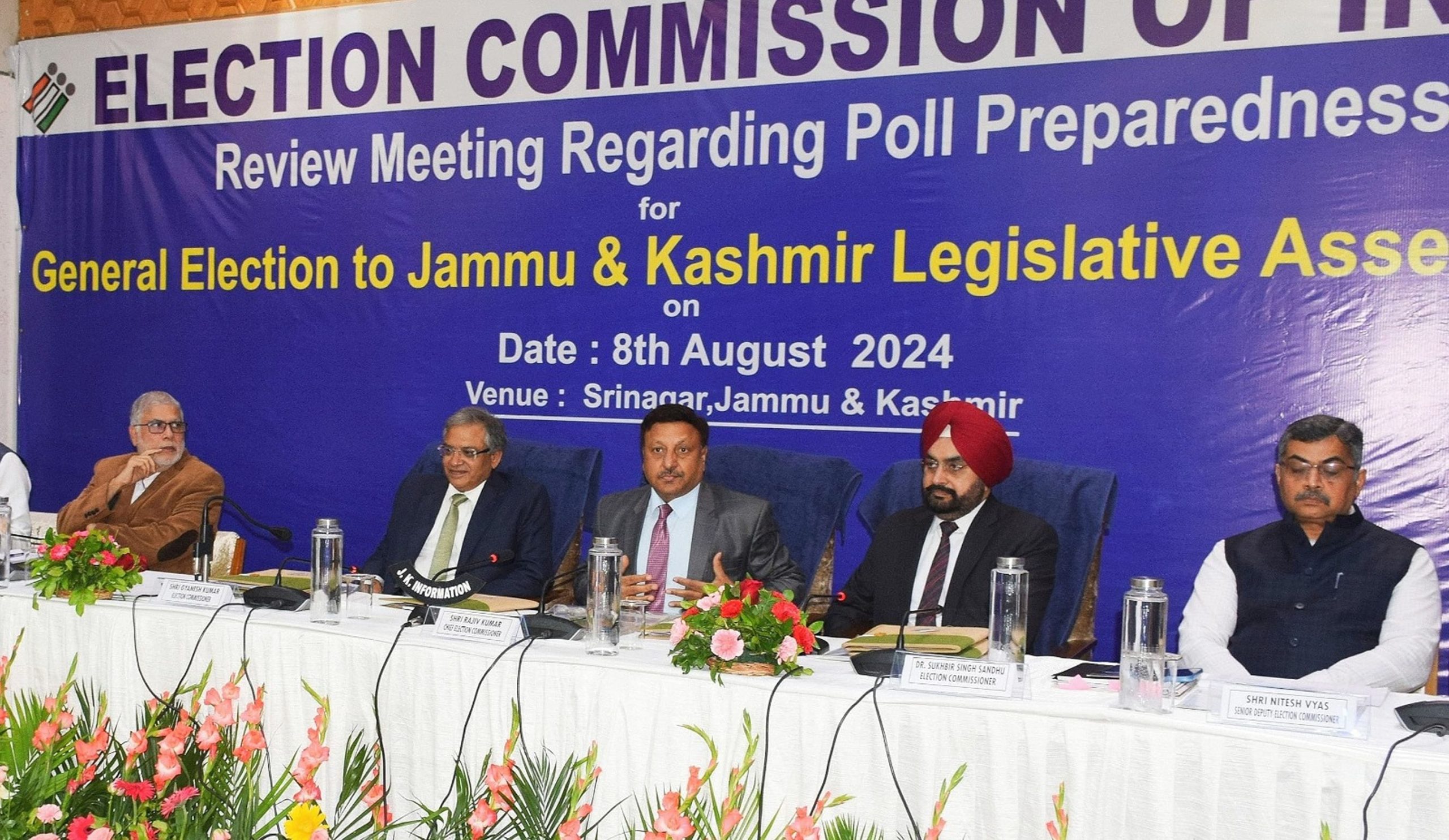 J&K Poll Process: EC Team Holds Consultations With Chief Secretary, Police Chief