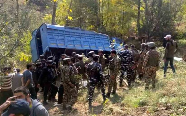 Truck Carrying CRPF Personnel Skids Off Road In J&K’s Budgam, 12 Injured