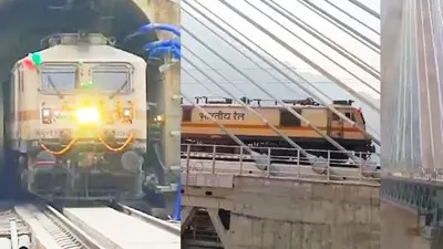 Railways Completes Trial Run On J&K’s Cable-Stayed Anji Khad Bridge